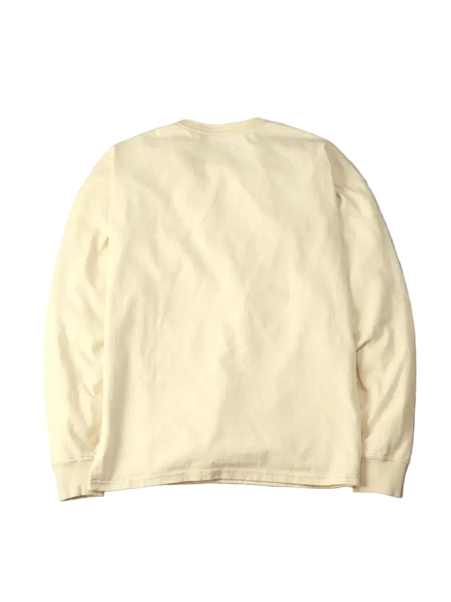 The Flat Head - Long Sleeve Henley Shirt Natural [FN-TSHL-004]