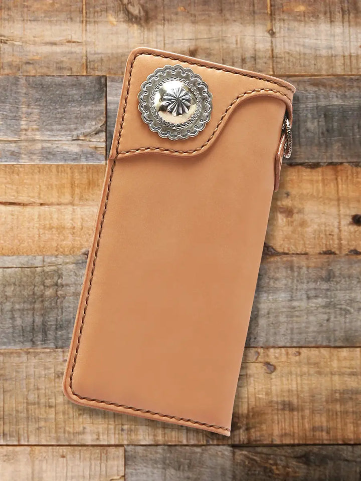 The Flat Head - Long Leather Wallet Tan [FN-WLN1-4SC]