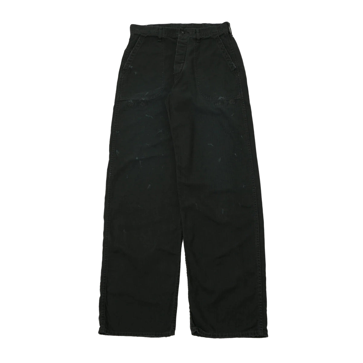 FULLCOUNT - Herringbone Twill 'Vintage Effect' U.S. Navy Seamens Black Trousers [1141VE-2] COMING SOON*