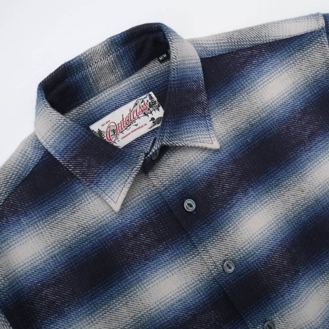 Outclass - Blue Shadow Plaid Blanket Shirt [2355]