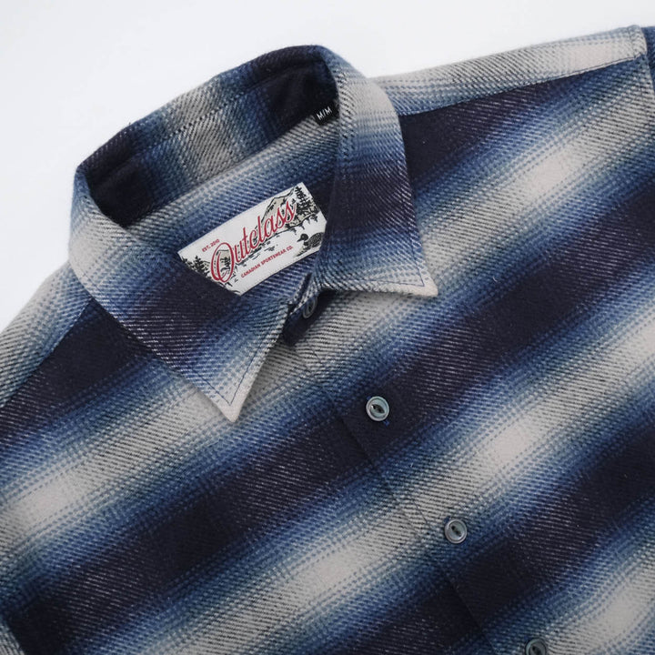 Outclass - Blue Shadow Plaid Blanket Shirt [2355]