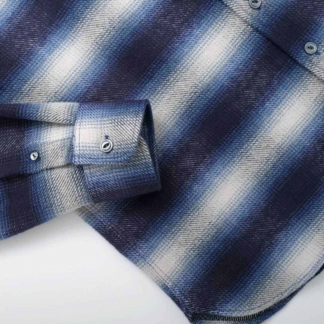 Outclass - Blue Shadow Plaid Blanket Shirt [2355]