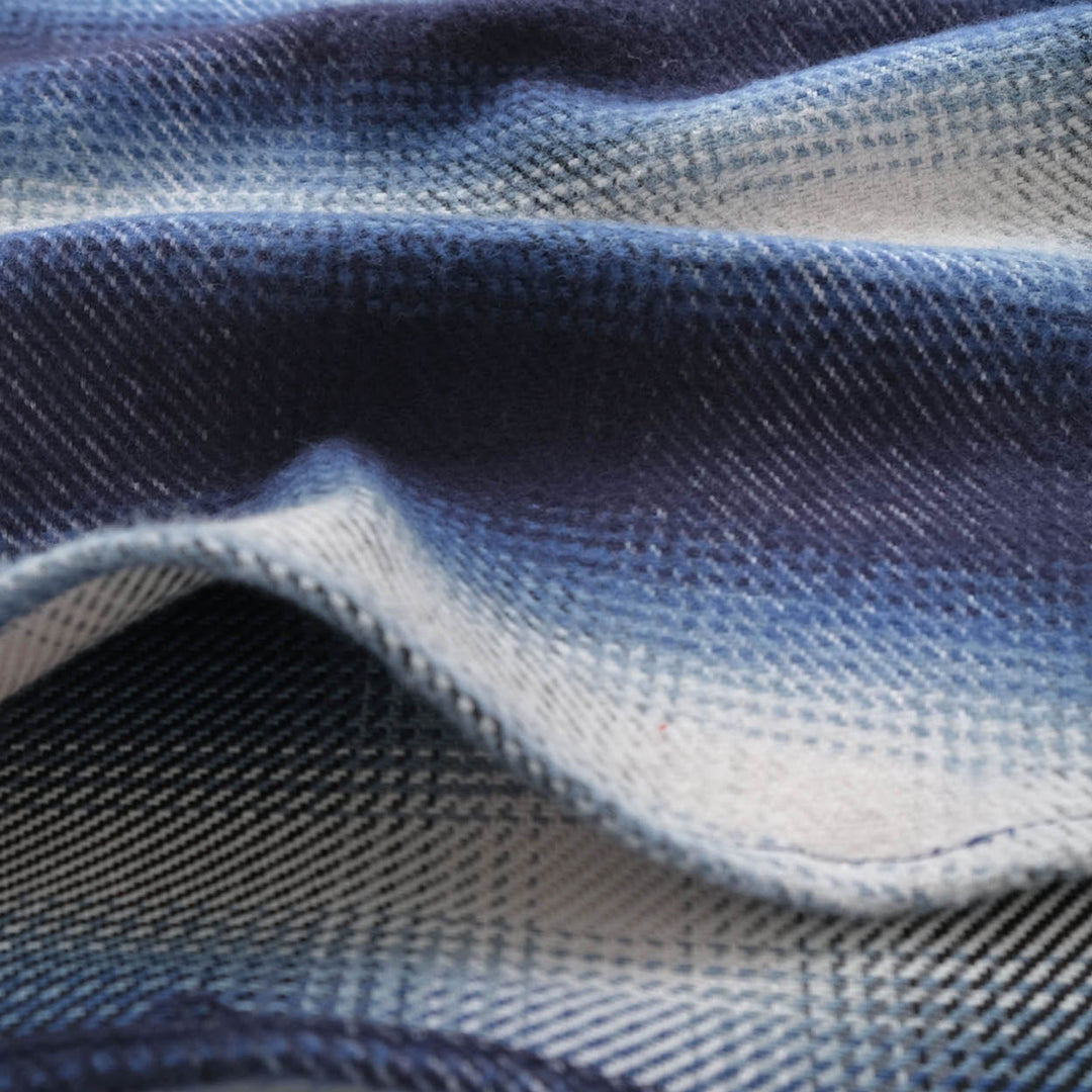 Outclass - Blue Shadow Plaid Blanket Shirt [2355]