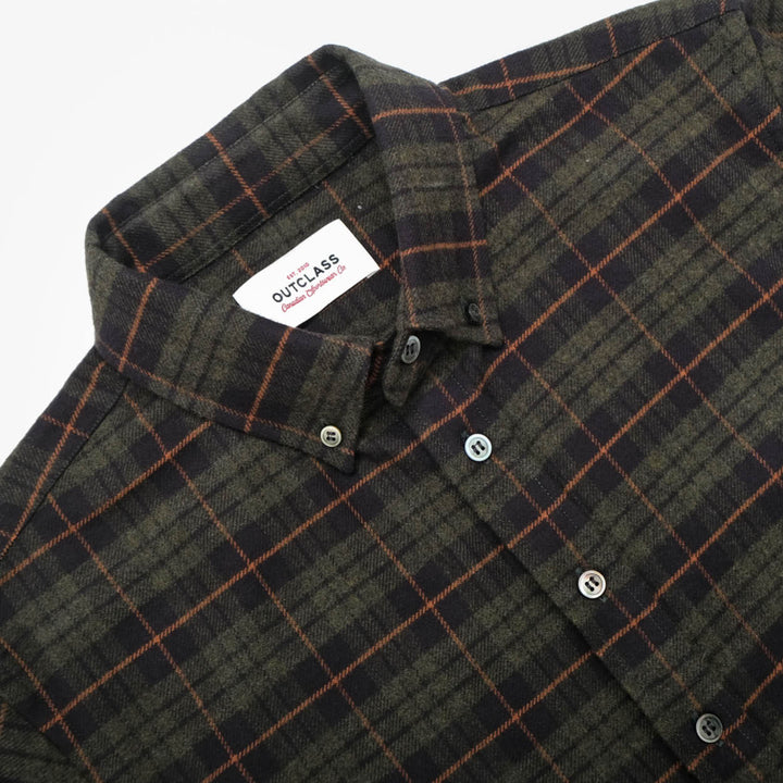 Outclass - Hunter Plaid Flannel Classic Shirt [2363]