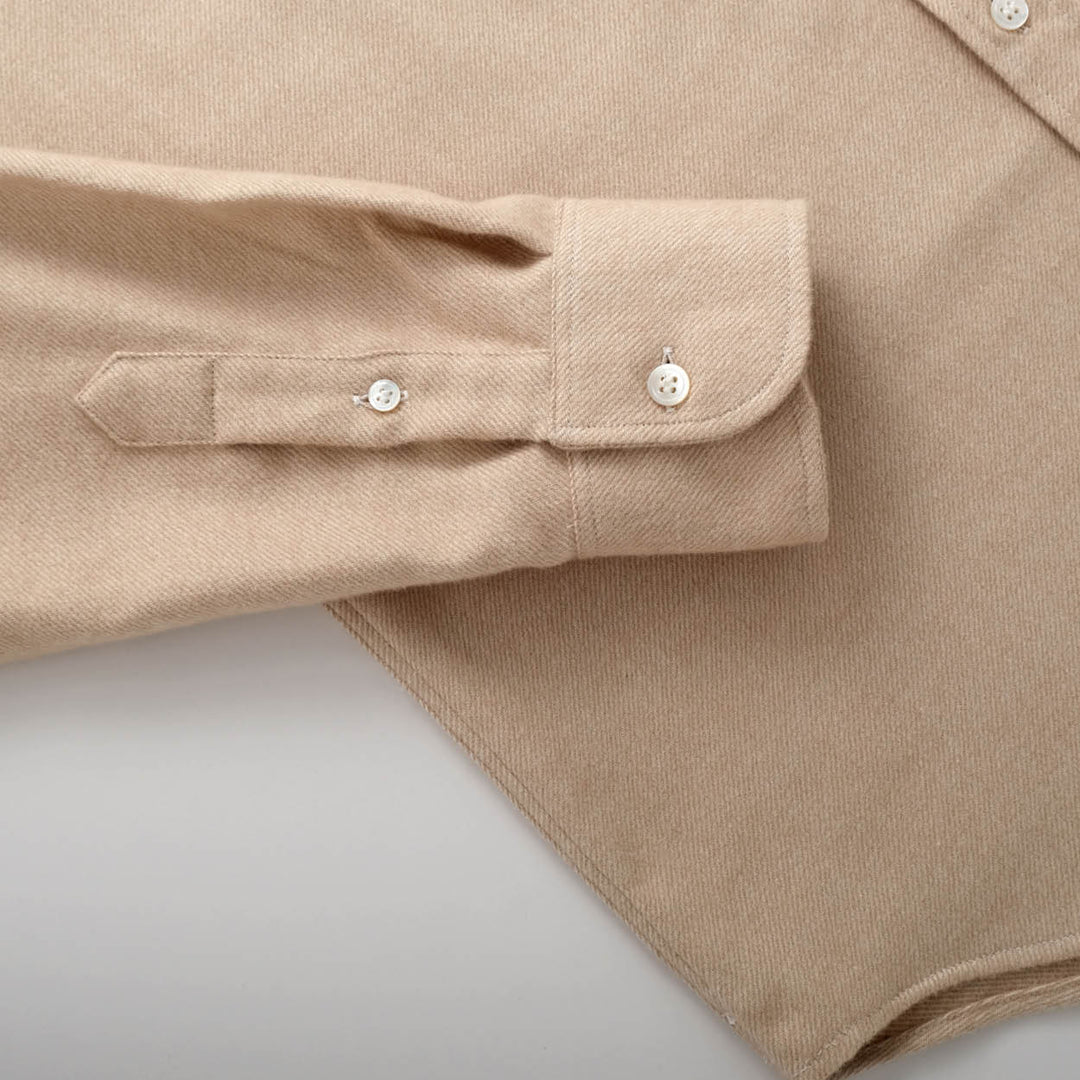 Outclass – Ivory Twill Flannel Classic Shirt [2371]