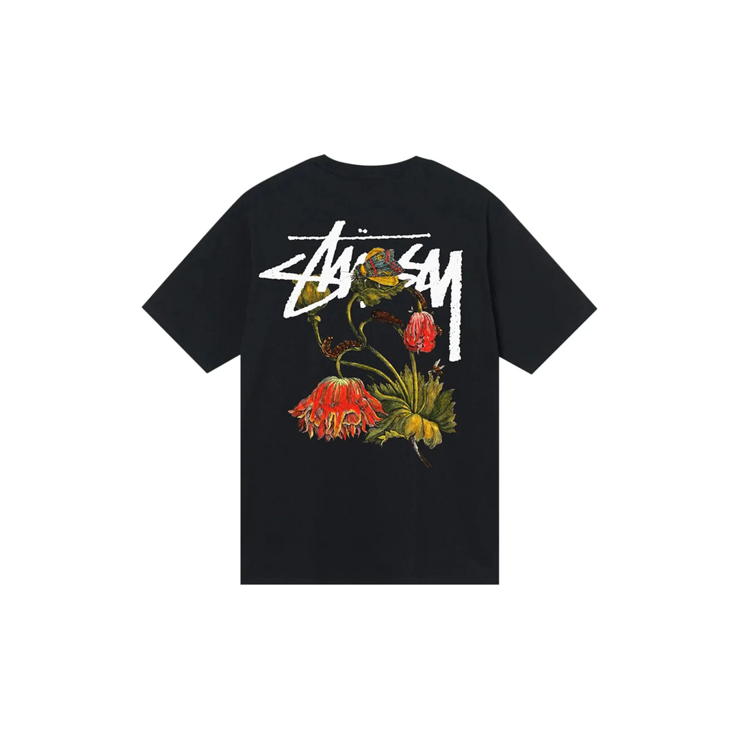Stüssy Withered Flower Tee Shirt Black