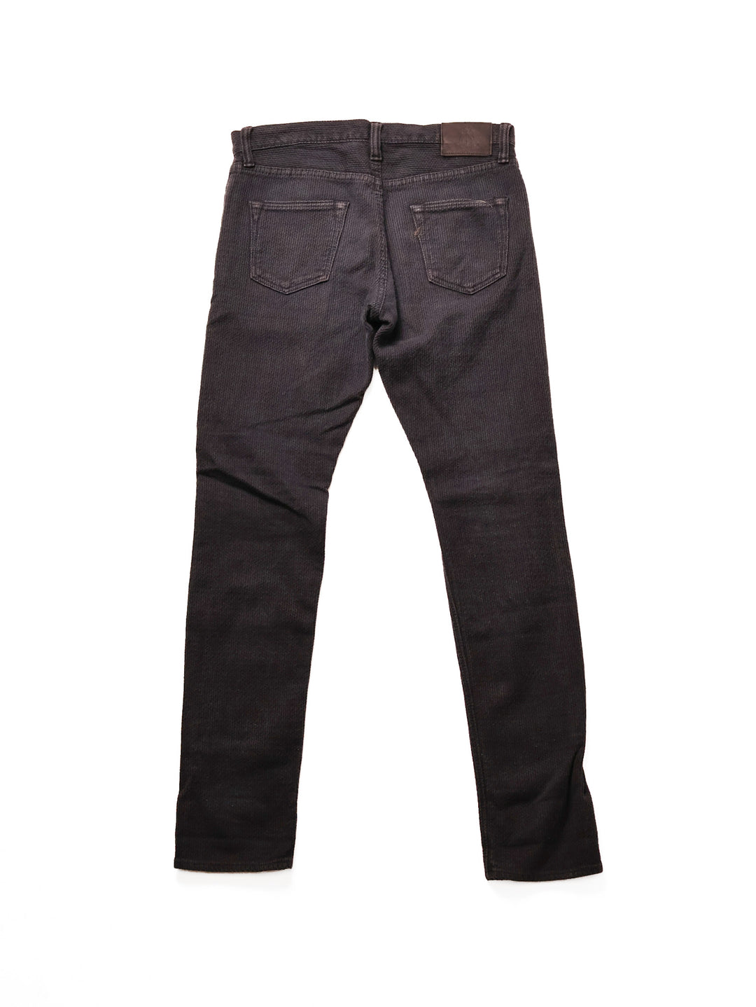 Pure Blue Japan - Black/Grey Sashiko Slim Tapered Jeans