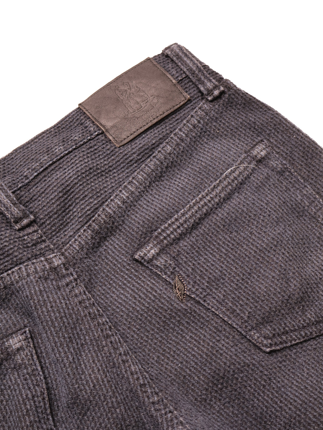 Pure Blue Japan - Black/Grey Sashiko Slim Tapered Jeans