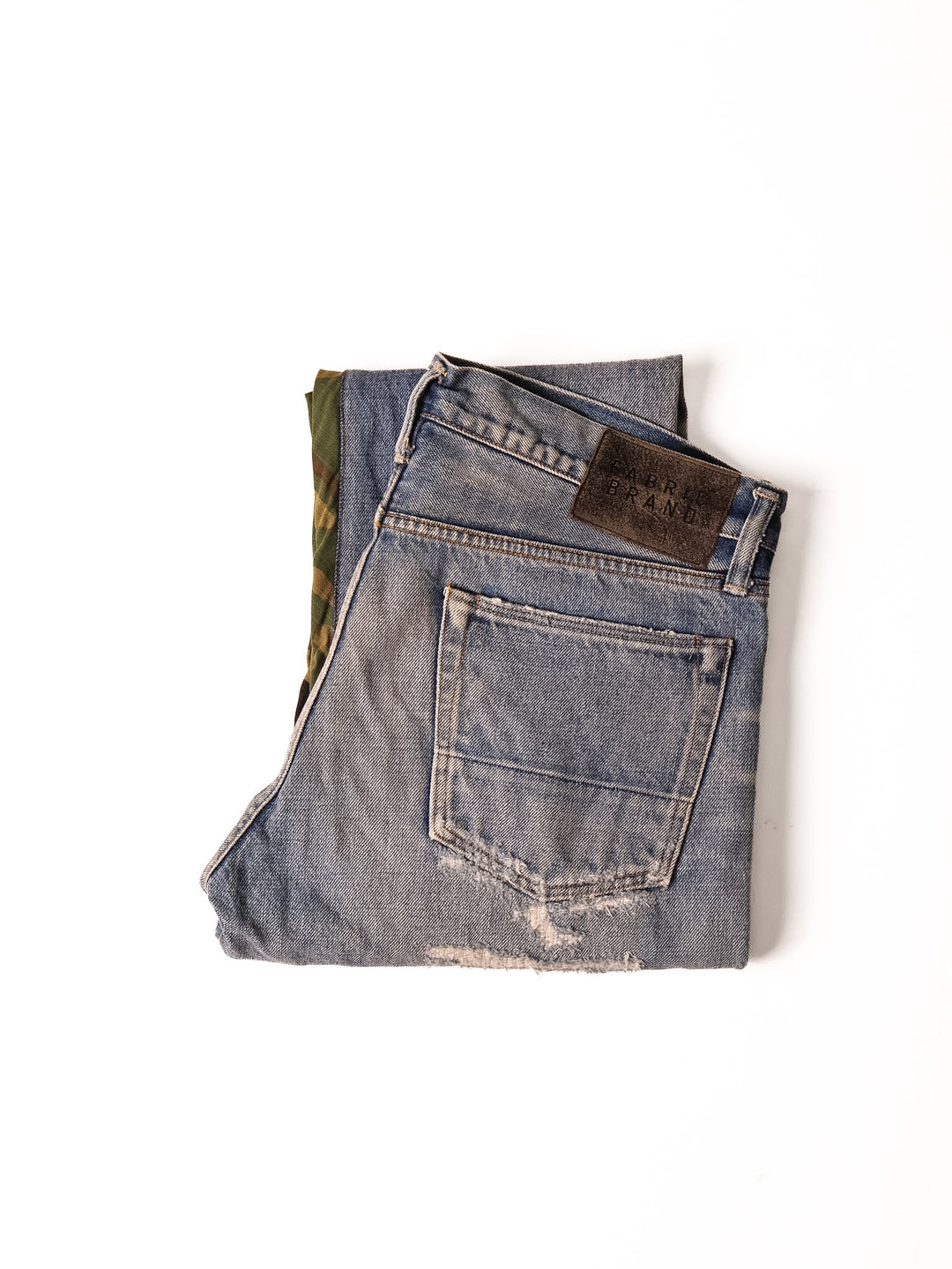 Fabric Brand - Light Washed Camo Jeans