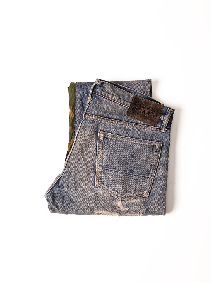 Fabric Brand - Light Washed Camo Jeans