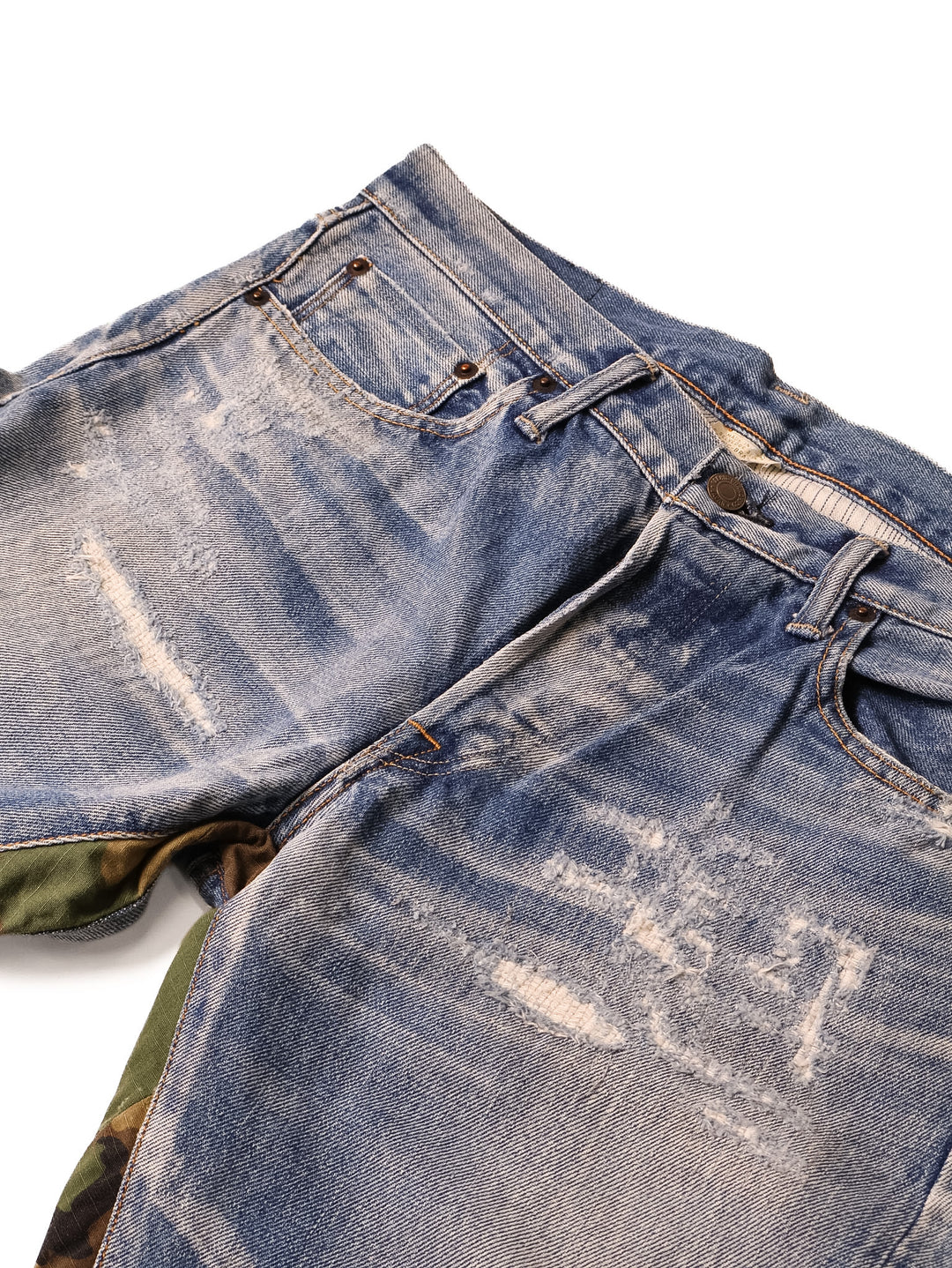 Fabric Brand - Light Washed Camo Jeans