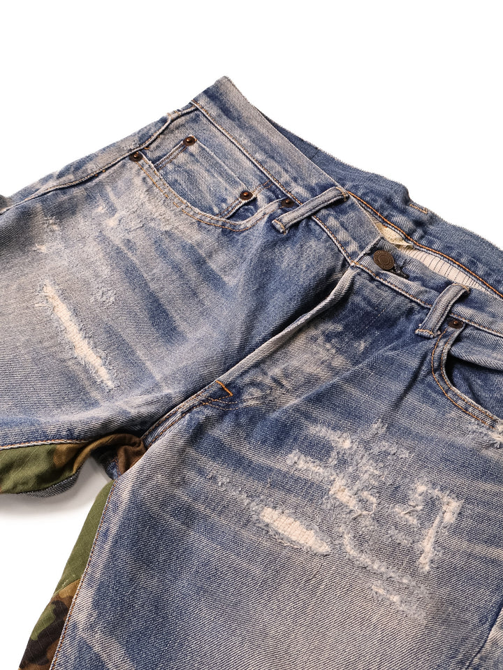 Fabric Brand - Light Washed Camo Jeans