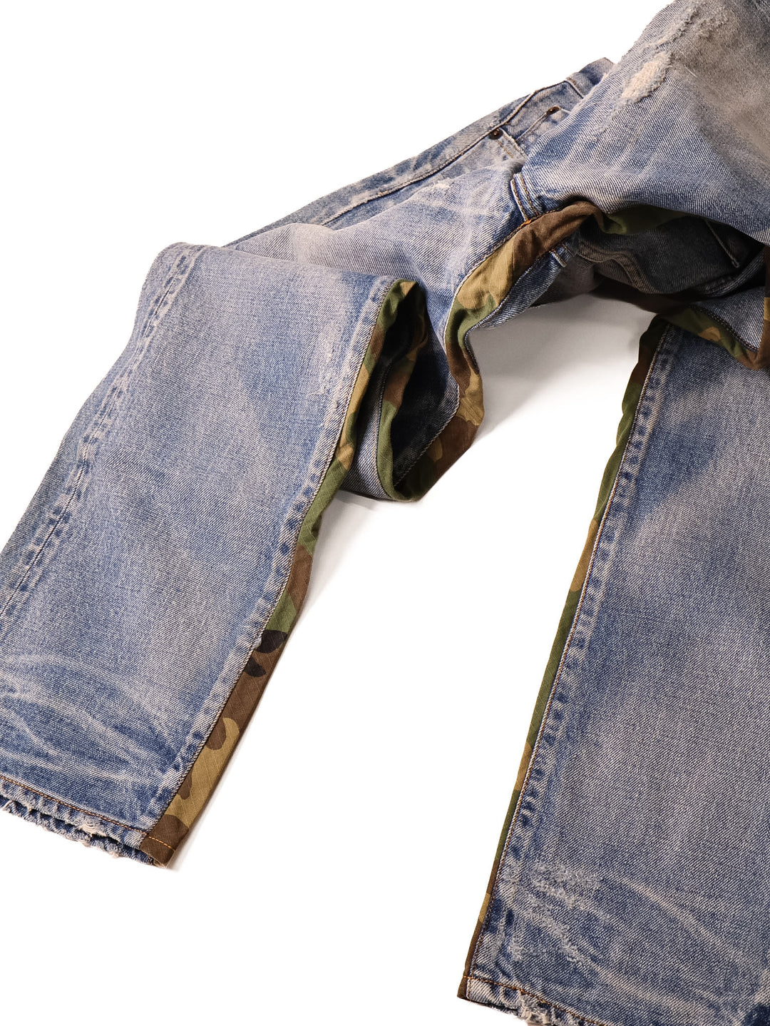 Fabric Brand - Light Washed Camo Jeans