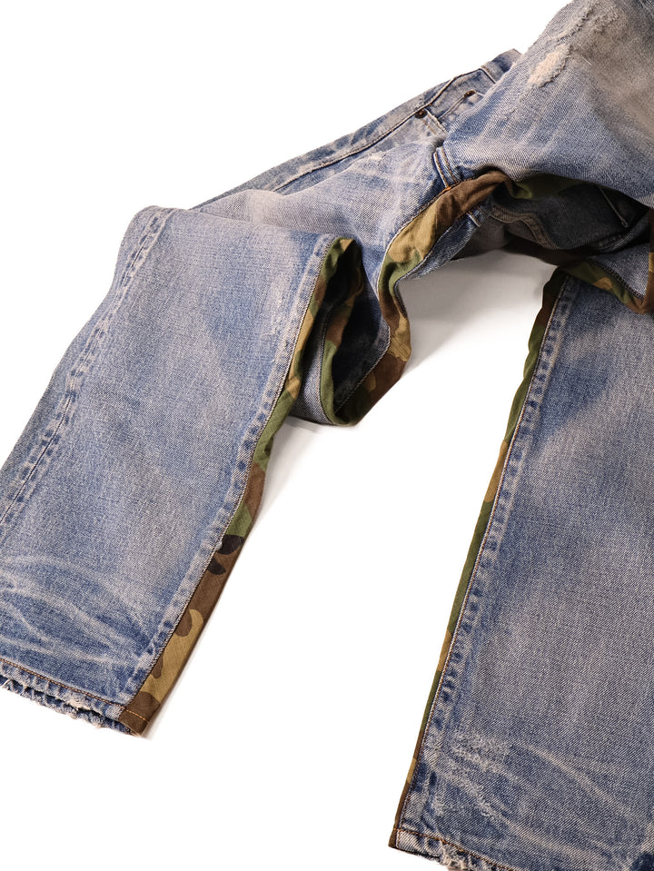 Fabric Brand - Light Washed Camo Jeans