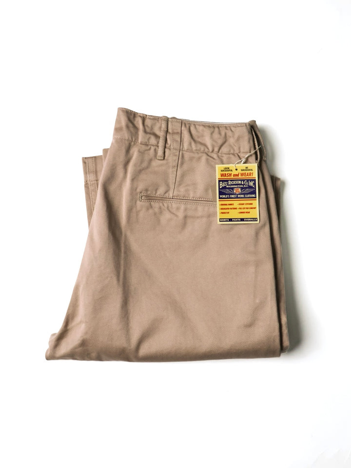 Buzz Rickson &amp; Co. - Lot BR40025A Beige Chino Pants [32]