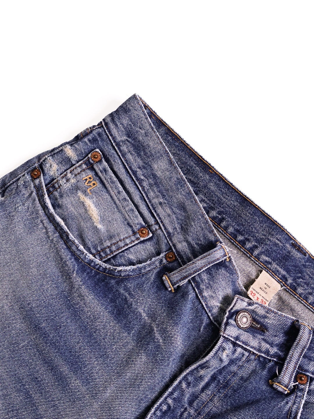 Double RL - Low Straight Selvedge Jeans [32]