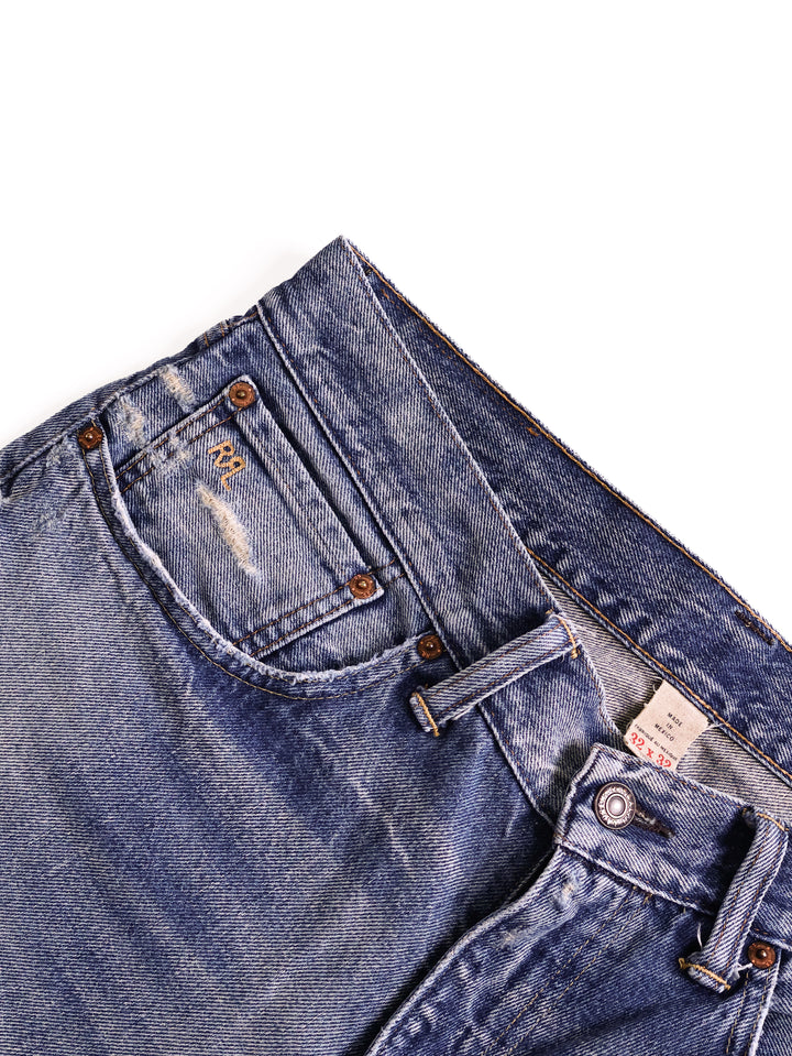Double RL - Low Straight Selvedge Jeans [32]