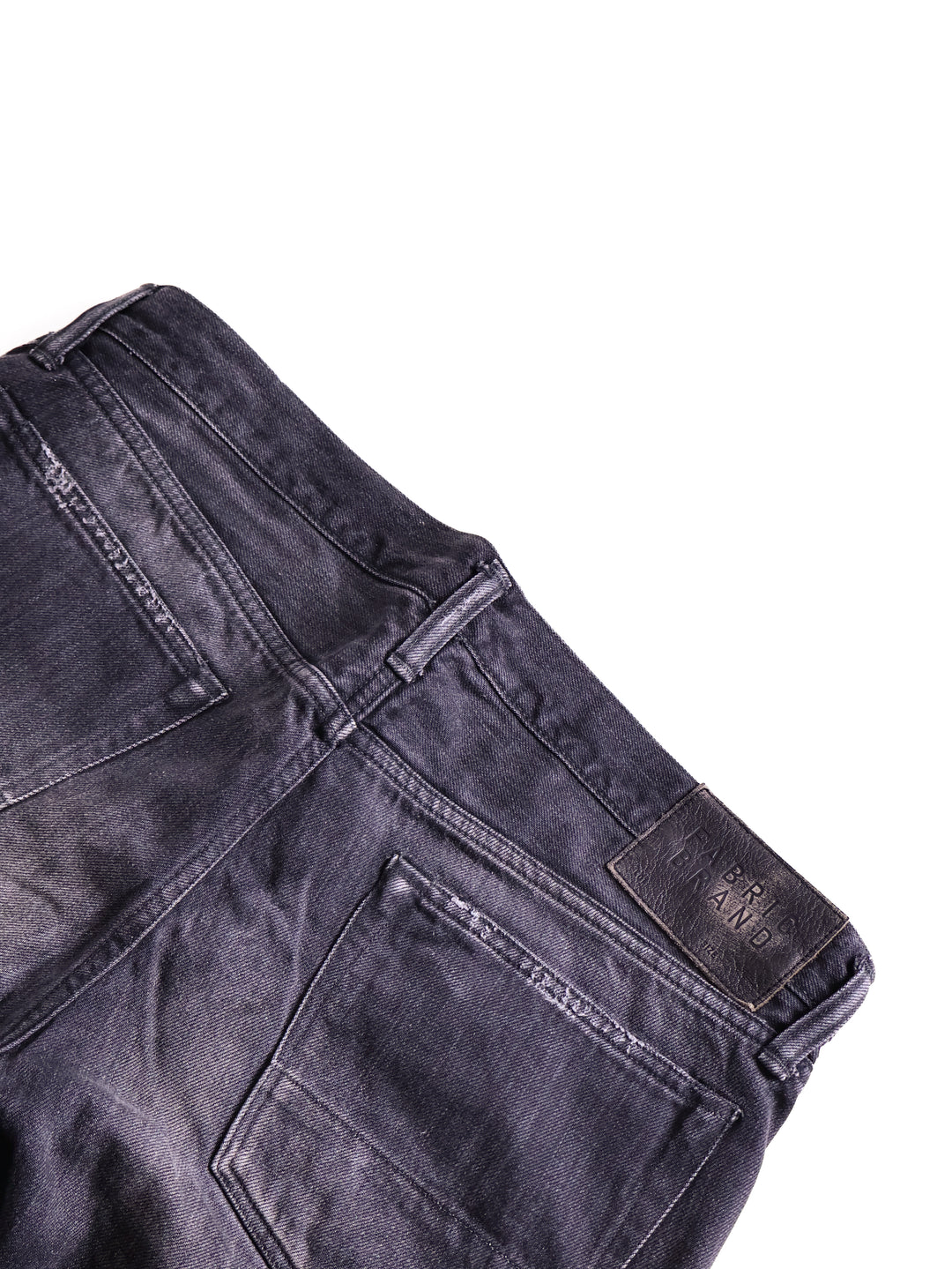 Fabric Brand - Tapered Fit Black Faded Selvedge Jeans [32]
