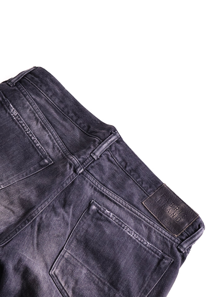 Fabric Brand - Tapered Fit Black Faded Selvedge Jeans [32]