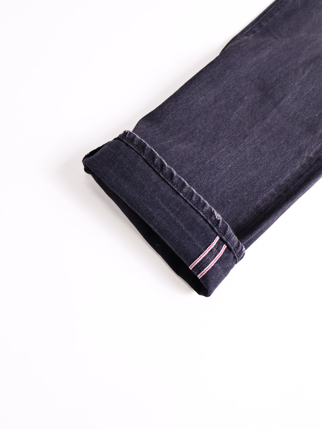 Fabric Brand - Tapered Fit Black Faded Selvedge Jeans [32]