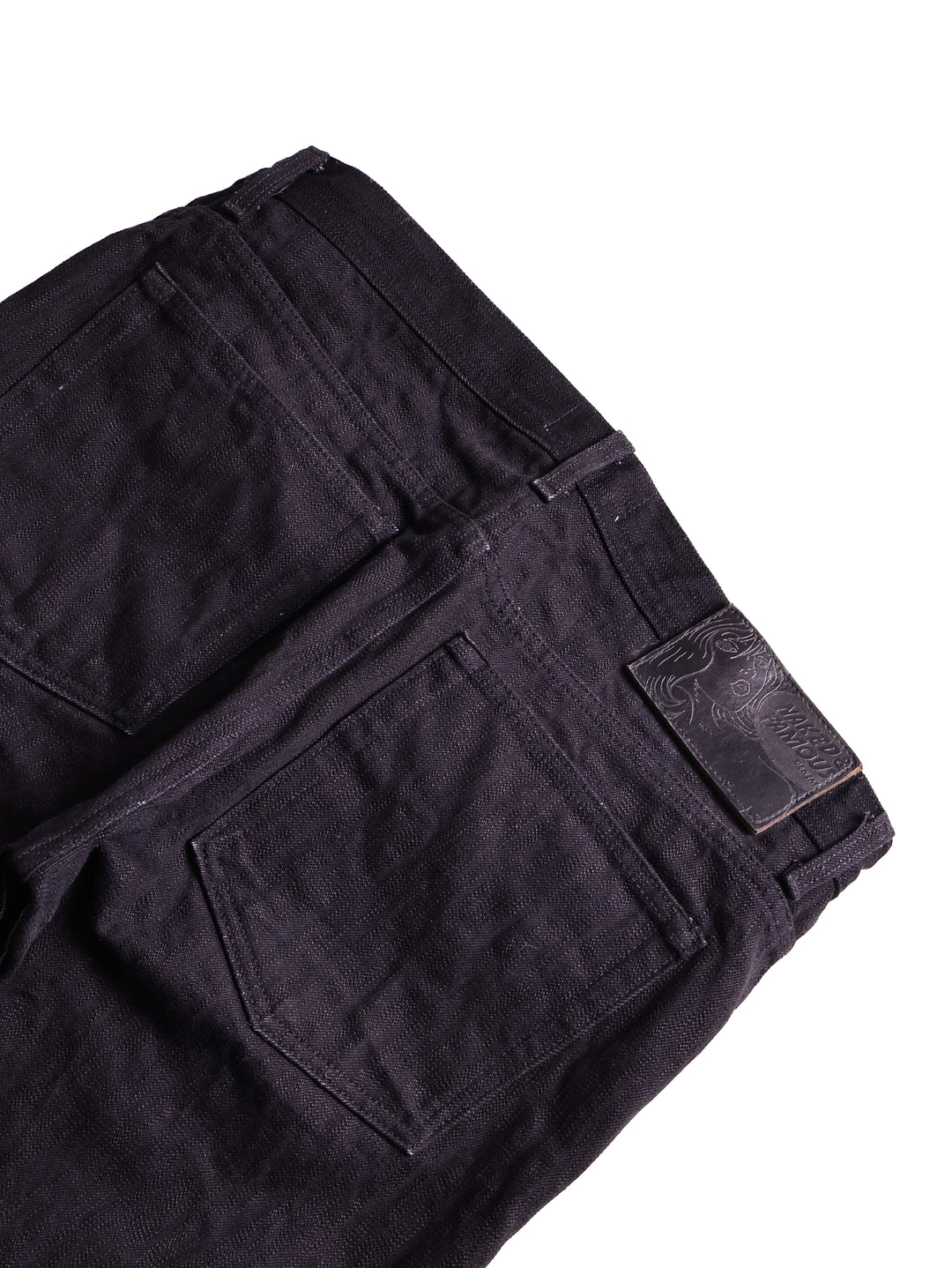 NAKED &amp; FAMOUS - Tapered Fit Shinigami Black Selvedge Jeans [36]