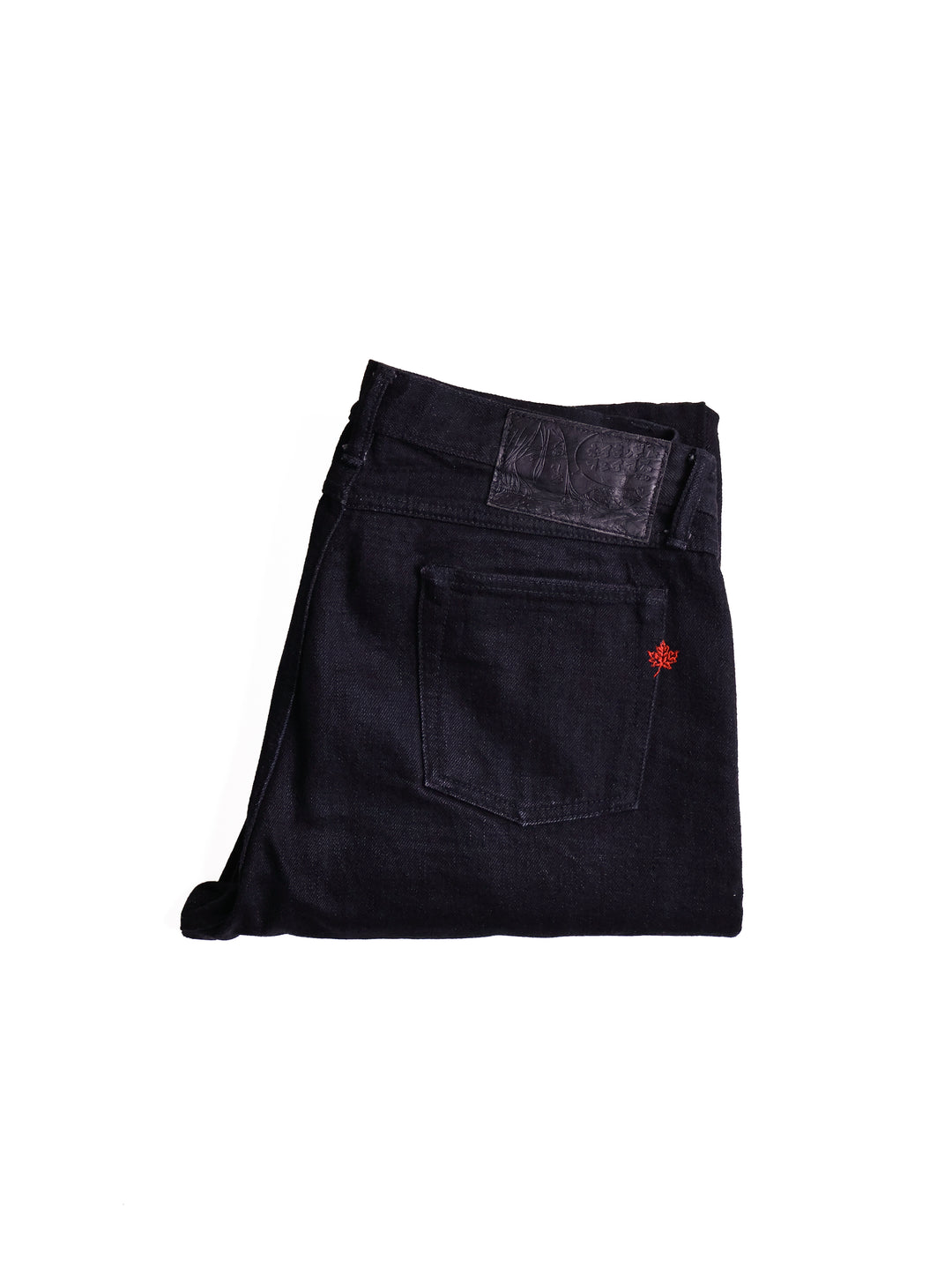 NAKED & FAMOUS - Relaxed Straight Fit Black Selvedge Jeans [33]