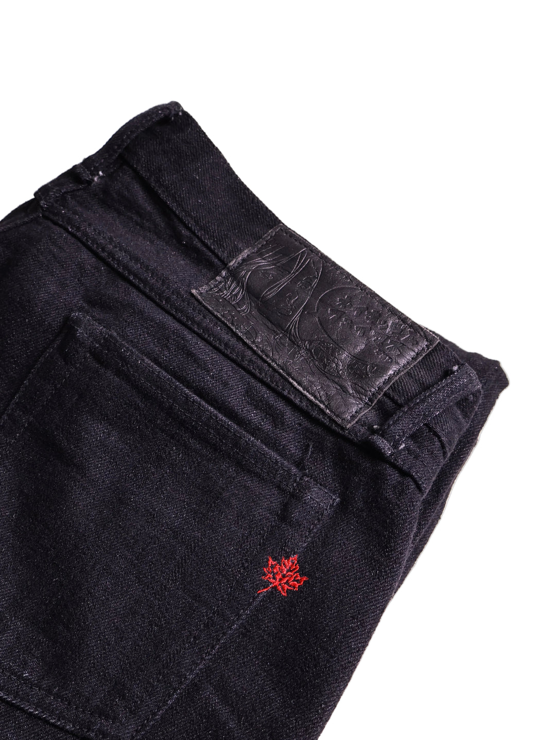 NAKED &amp; FAMOUS - Relaxed Straight Fit Black Selvedge Jeans [33]