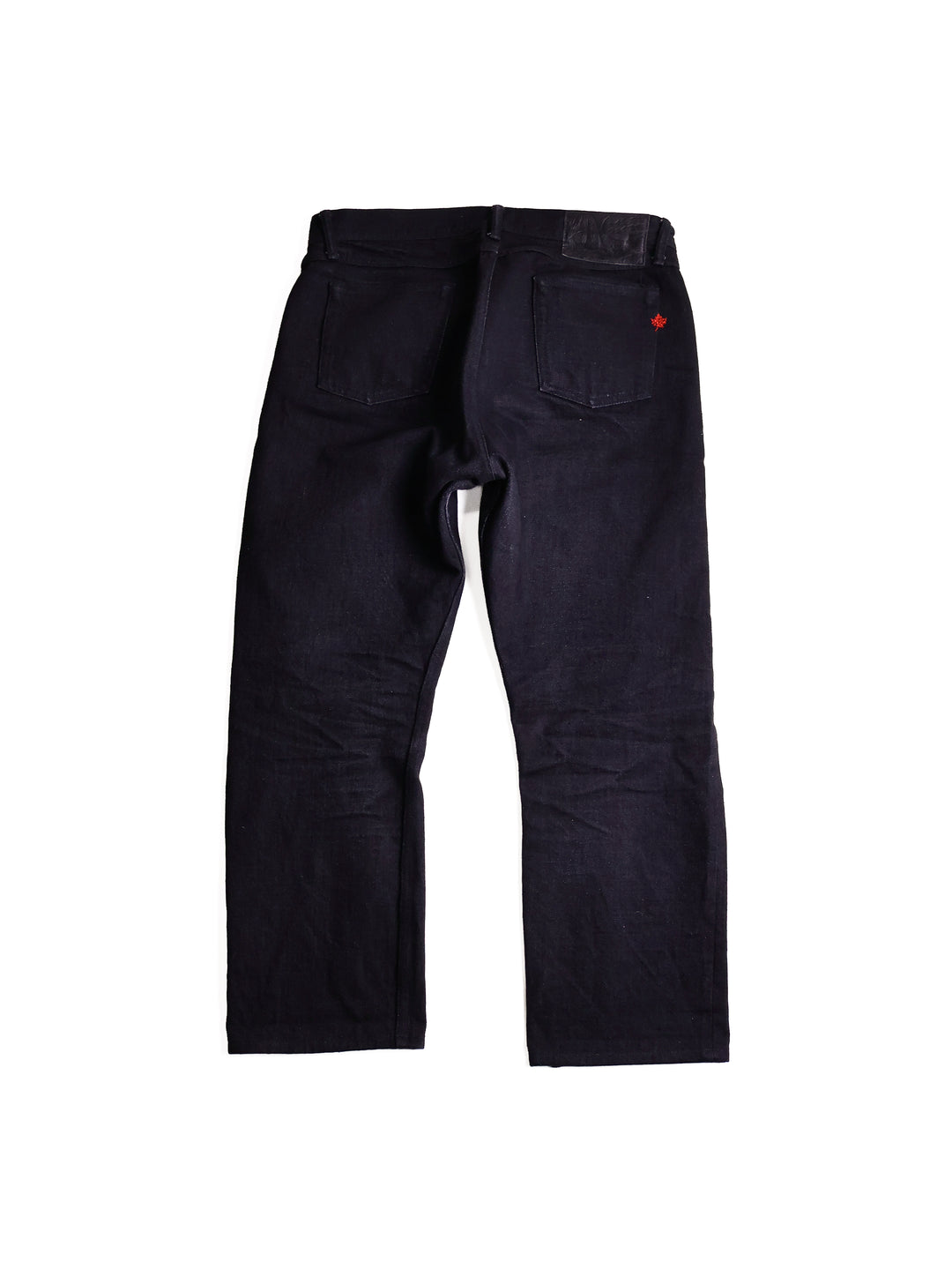 NAKED &amp; FAMOUS - Relaxed Straight Fit Black Selvedge Jeans [33]