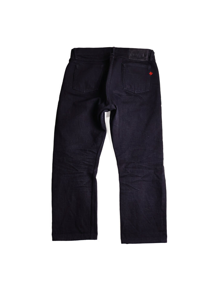 NAKED &amp; FAMOUS - Relaxed Straight Fit Black Selvedge Jeans [33]