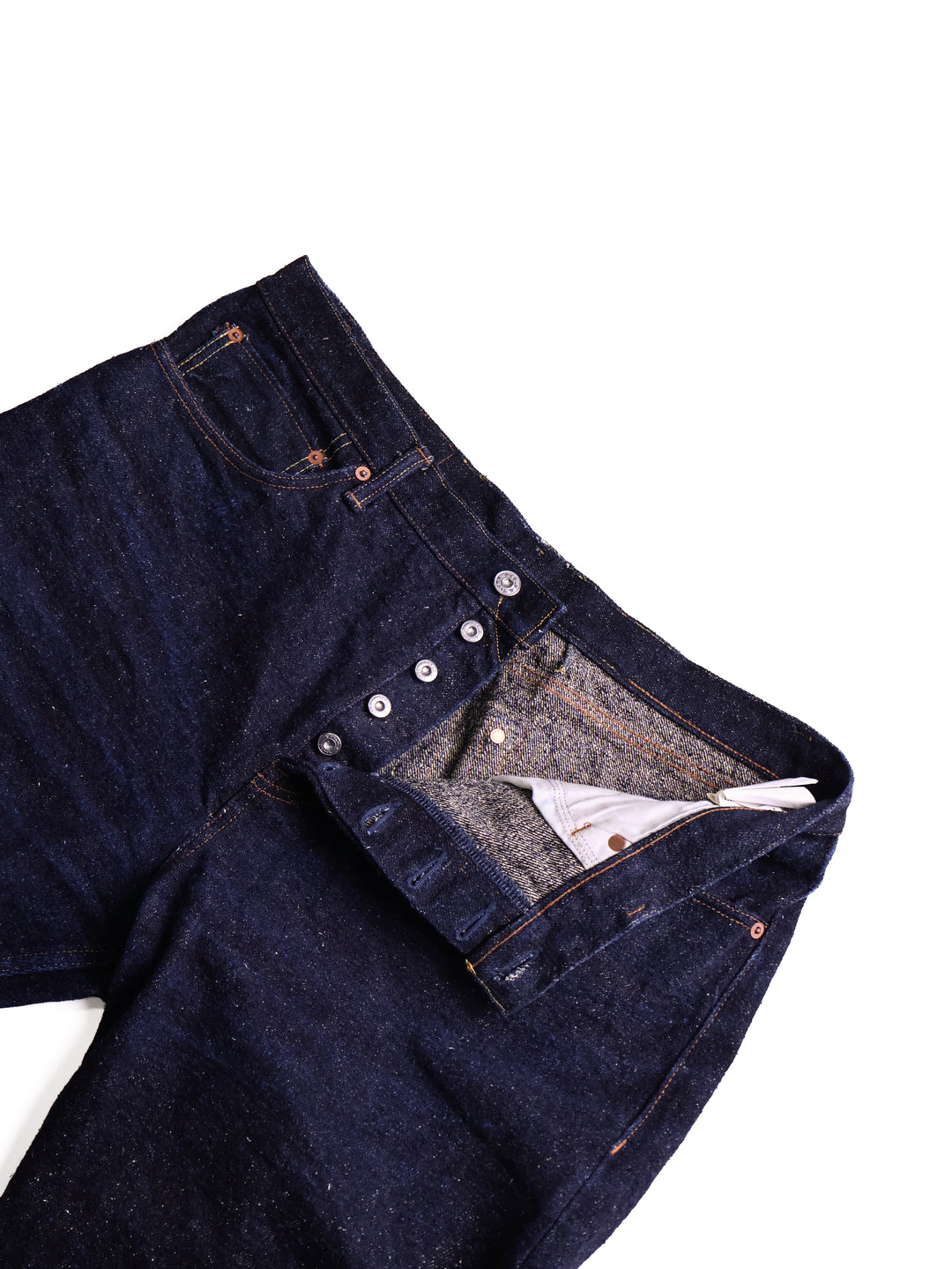 NAKED &amp; FAMOUS - Relaxed Straight Fit Genseki Indigo Selvedge Jeans [36]