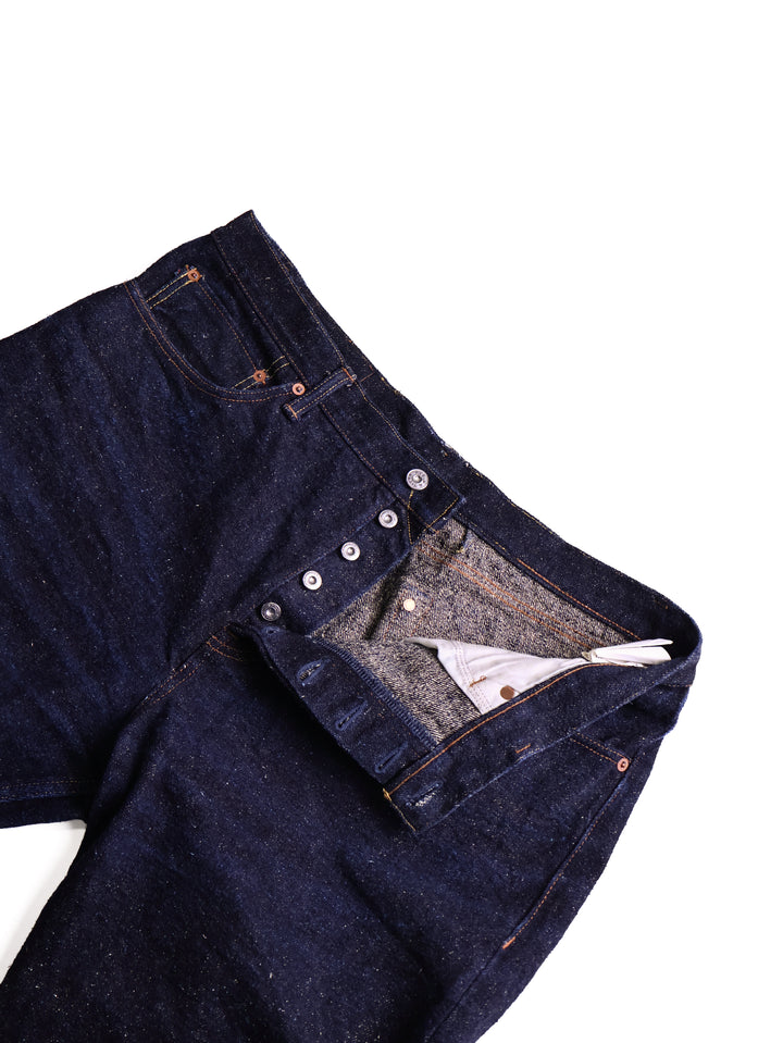 NAKED &amp; FAMOUS - Relaxed Straight Fit Genseki Indigo Selvedge Jeans [36]