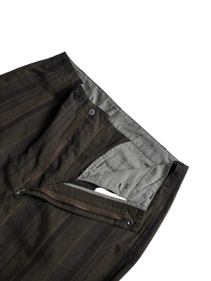 Nanamica - Brown Striped Wide Trousers [30]