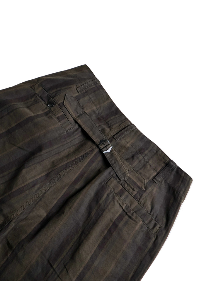 Nanamica - Brown Striped Wide Trousers [30]