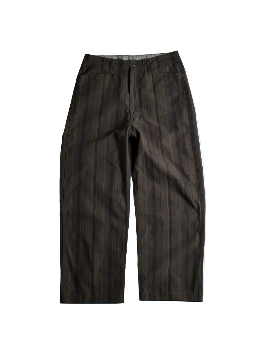 Nanamica - Brown Striped Wide Trousers [30]
