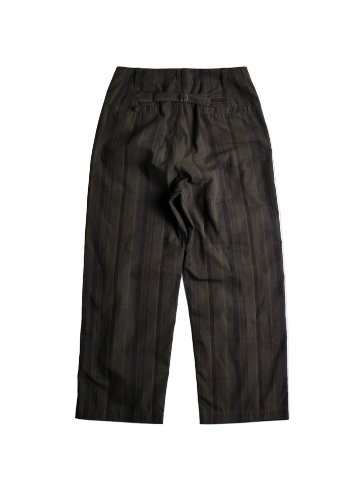 Nanamica - Brown Striped Wide Trousers [30]