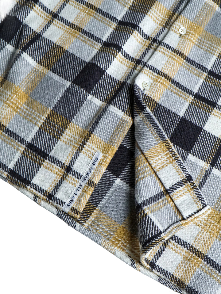Nanamica - Grey/Beige Heavy Flannel Shirt [M]
