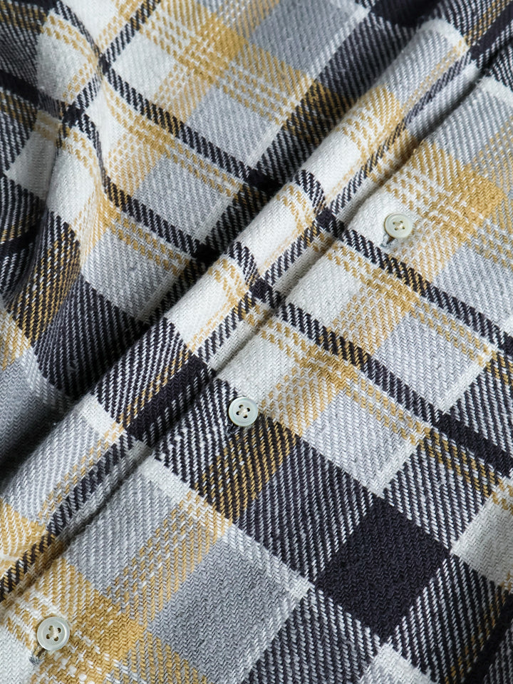Nanamica - Grey/Beige Heavy Flannel Shirt [M]