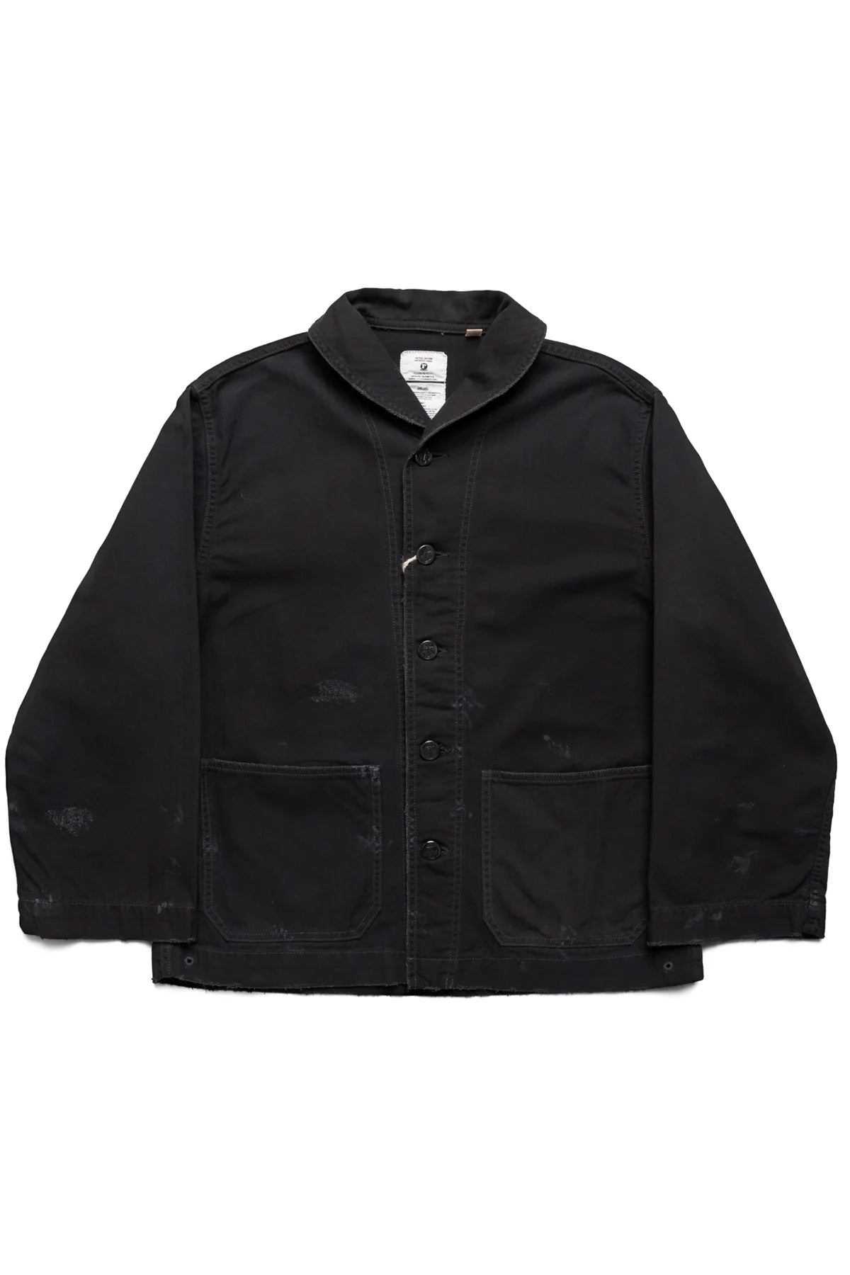 FULLCOUNT - USN "Vintage Effect" Herringbone Twill Shawl Collar Black Coverall [2052VE-2] COMING SOON*