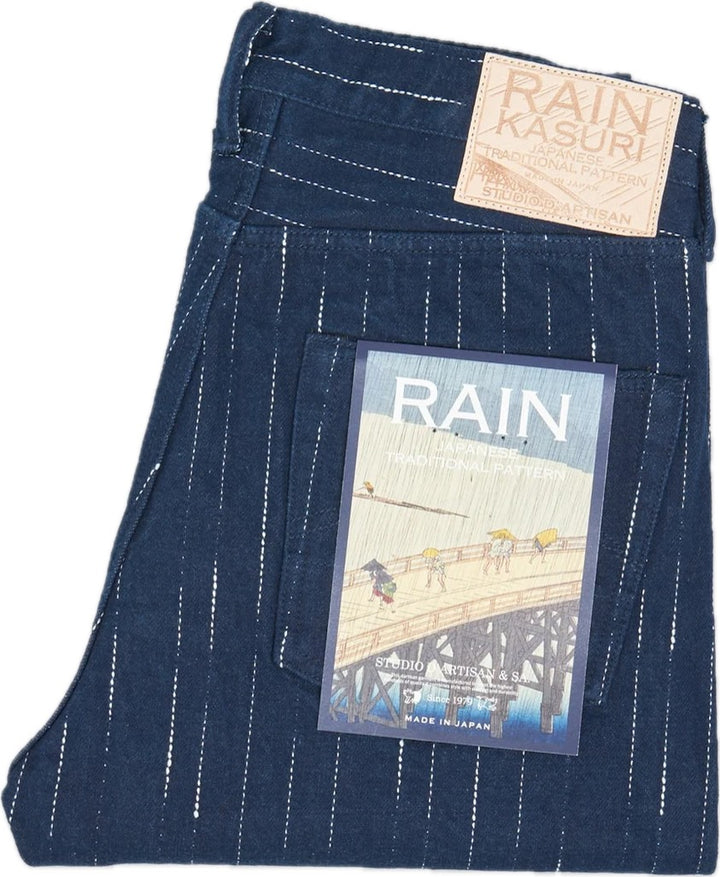SDA "Rain" Kasuri Tapered Jeans [D1885]