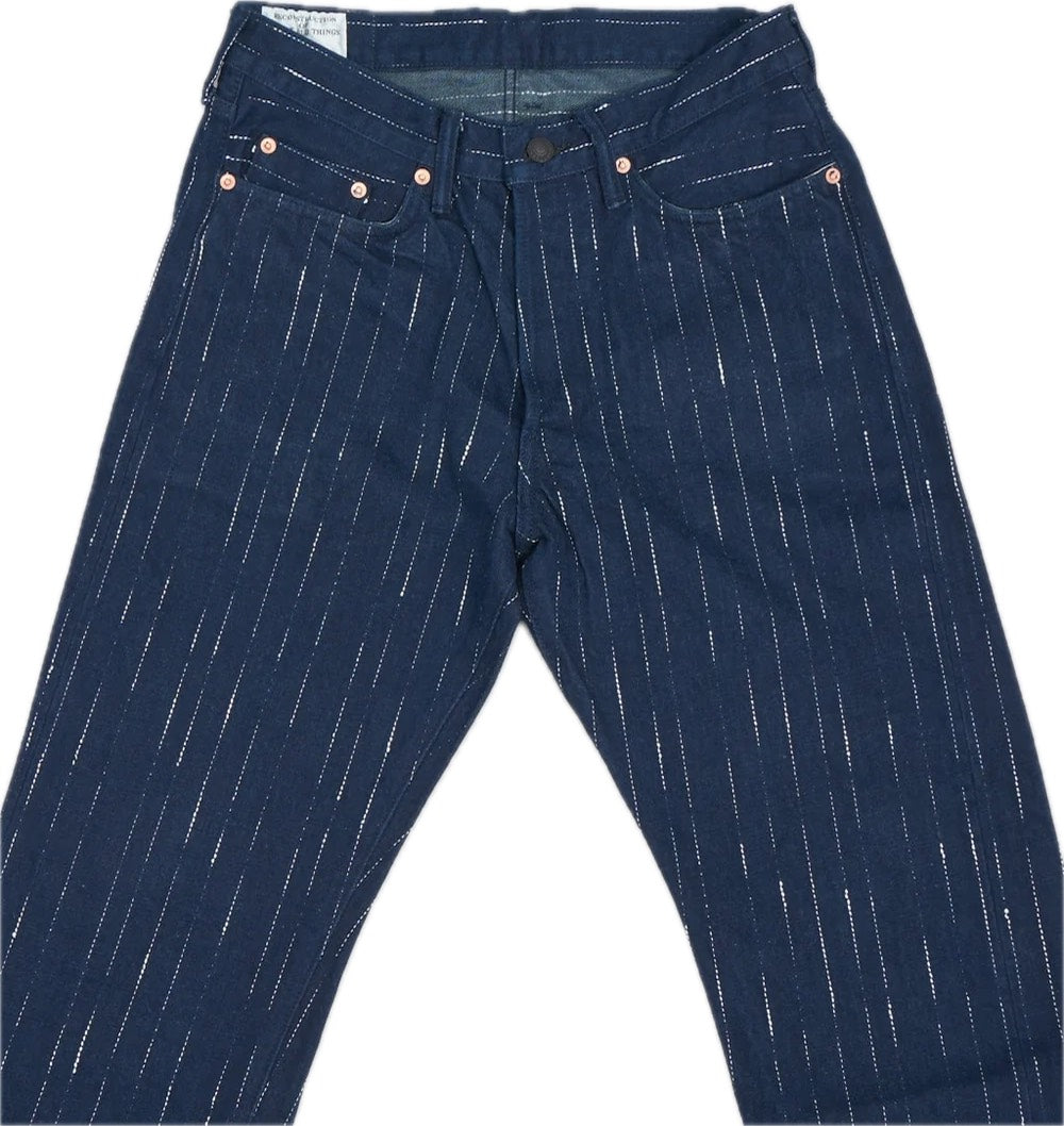 SDA "Rain" Kasuri Tapered Jeans [D1885]