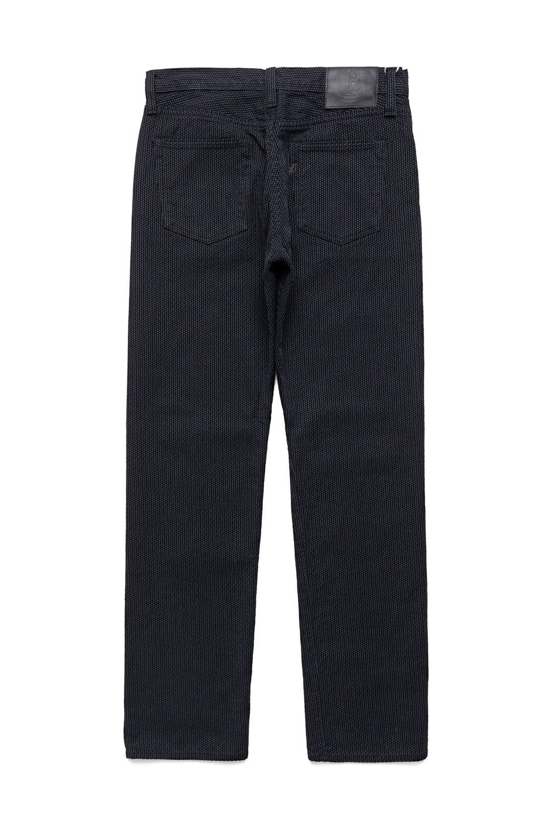 Pure Blue Japan Loose Fit Sashiko Pants - Grey/Black [1170-1-BK]