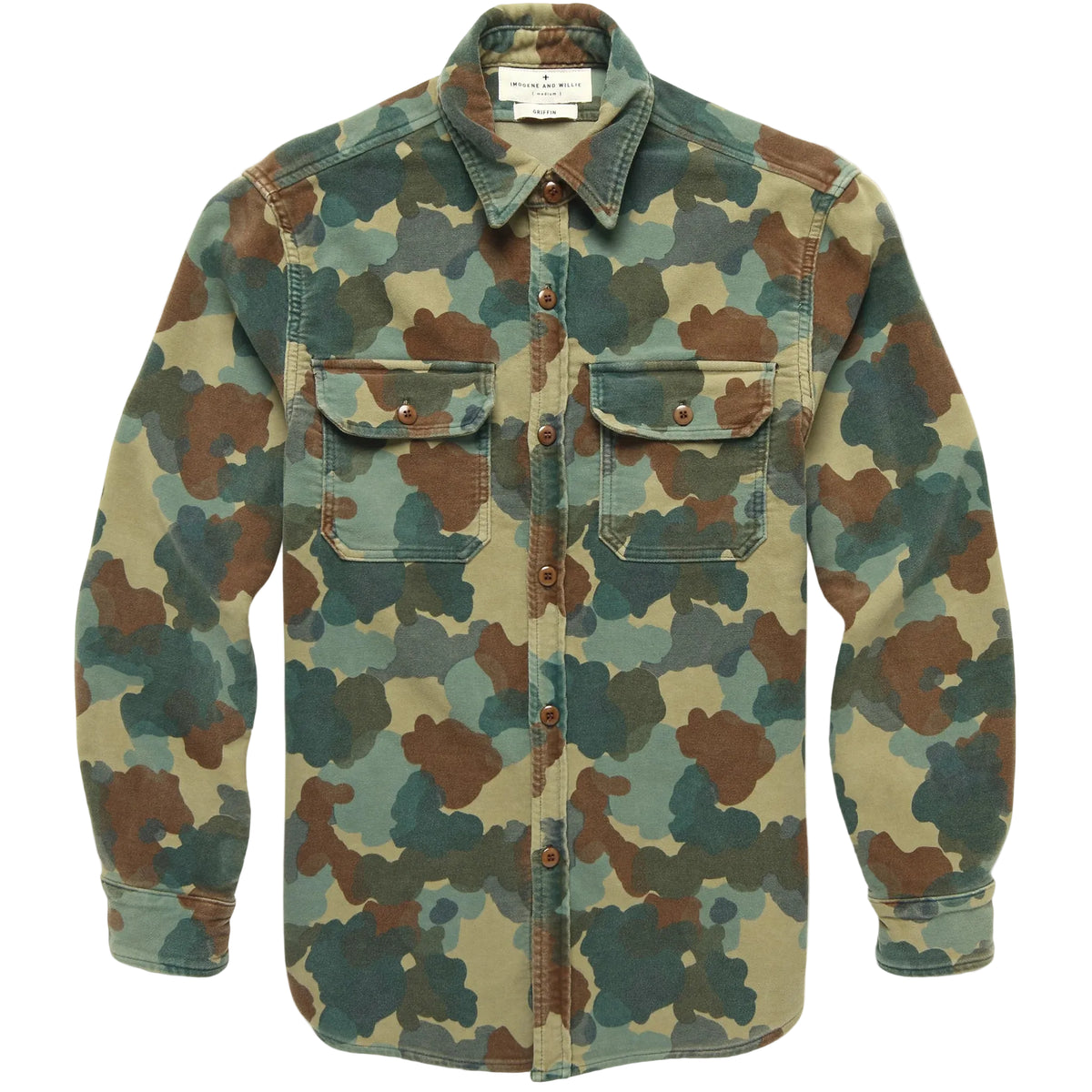 Imogene + Willie - The Griffin Moleskin Workshirt Painted Camo