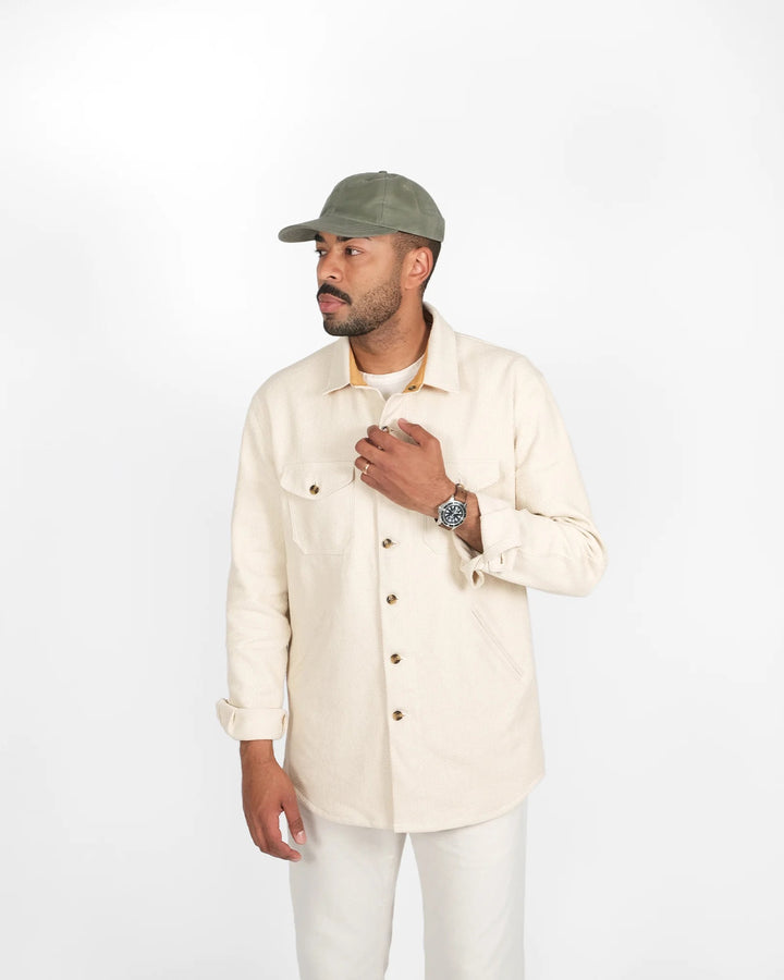 Dehen 1920 - Crissman Overshirt Natural Sashi-Ori [OS001-NAS]