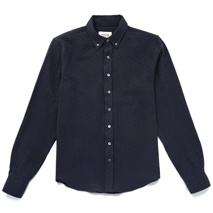 Outclass - Navy Quilted Classic Shirt [2392] *Pre Order*
