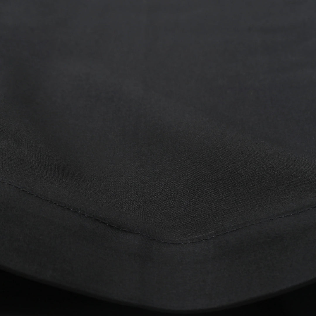 Outclass - Black Sateen Pleated Shorts [1571]