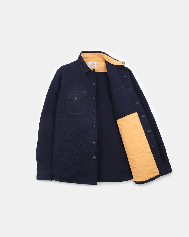 Dehen 1920 - Skyline Overshirt Indigo Sashi-Ori [OS003-INS]