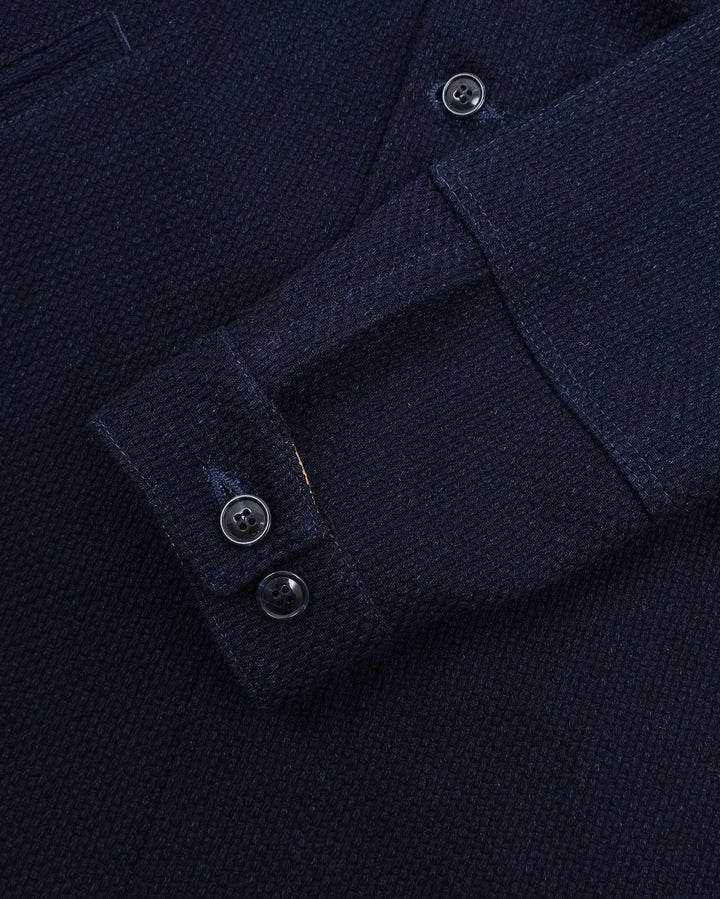 Dehen 1920 - Skyline Overshirt Indigo Sashi-Ori [OS003-INS]
