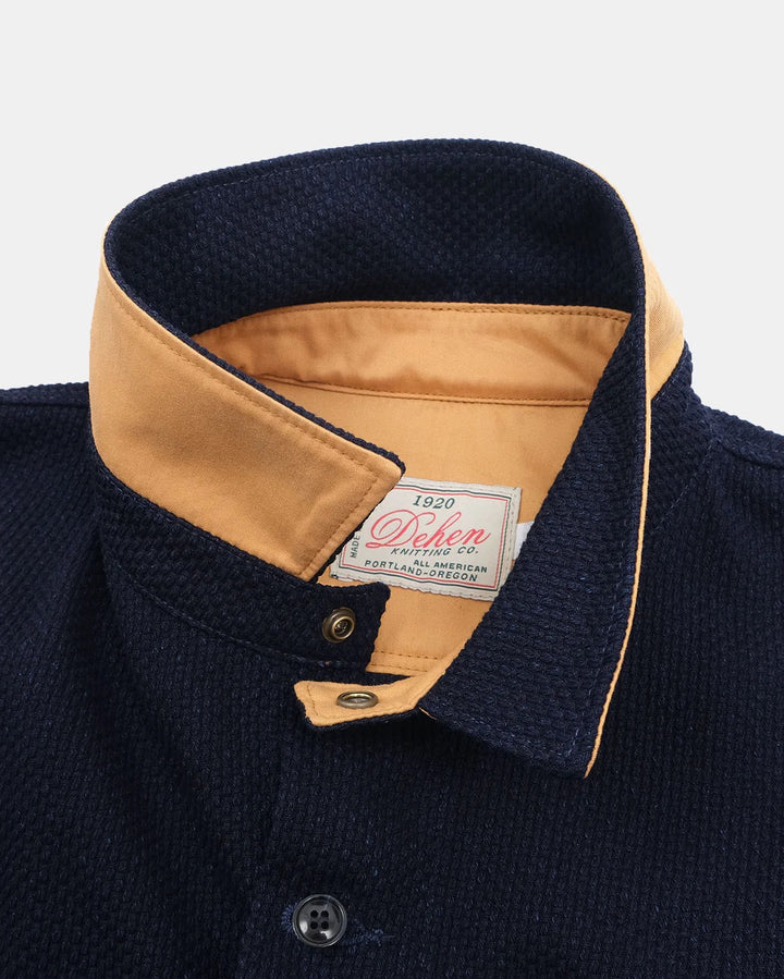 Dehen 1920 - Skyline Overshirt Indigo Sashi-Ori [OS003-INS]