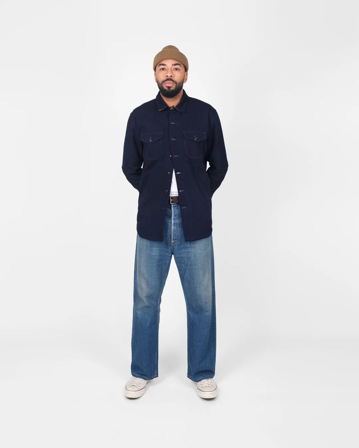 Dehen 1920 - Skyline Overshirt Indigo Sashi-Ori [OS003-INS]