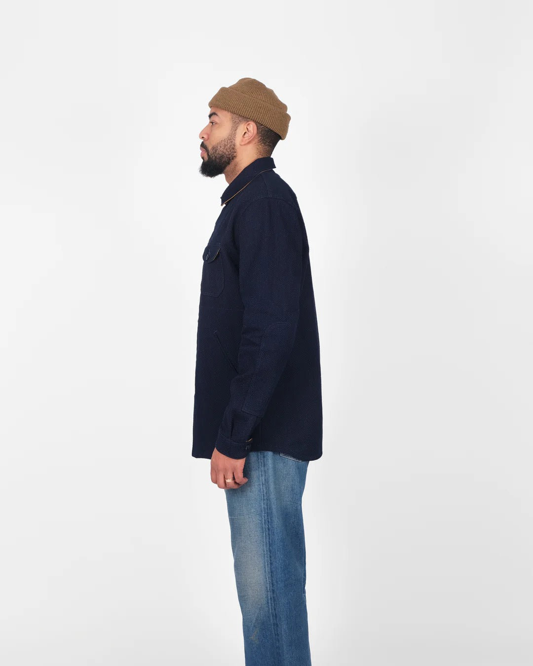 Dehen 1920 - Skyline Overshirt Indigo Sashi-Ori [OS003-INS]